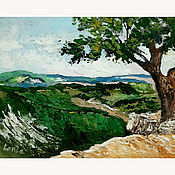 Картины и панно handmade. Livemaster - original item Painting mountains and trees 