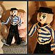 Кукла "Клоун-мим", Куклы и пупсы, Новосибирск,  Фото №1