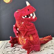 Куклы и игрушки handmade. Livemaster - original item Dragon. A heating pad made of wool.. Handmade.