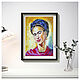 Painting Frida Kahlo Portrait of a girl oil palette knife. Pictures. Yulia Berseneva ColoredCatsArt. My Livemaster. Фото №4