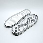 Материалы для творчества handmade. Livemaster - original item LAINER - 2 soles white/grated. Handmade.
