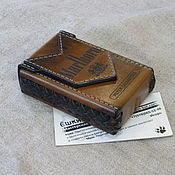Сувениры и подарки handmade. Livemaster - original item Cigarette case. sigaretta. Personalized gift. A variant with a brand. Handmade.