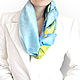 Scarf unisex silk natural 'Mysterious Salamander'. Scarves. bags.linny. Online shopping on My Livemaster.  Фото №2