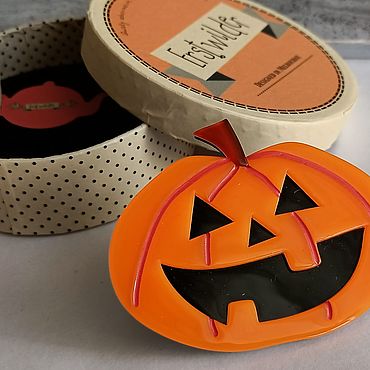 Украшения ручной работы. Ярмарка Мастеров - ручная работа Брошь тыква. Handmade.