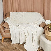 Для дома и интерьера handmade. Livemaster - original item Knitted blanket in the living room. Handmade.