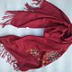 Vintage accessories: stole with embroidery,,vintage Germany, Vintage shawls, Novorossiysk,  Фото №1