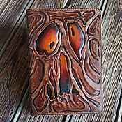 Канцелярские товары handmade. Livemaster - original item Necronomicon diary, notebook Necronomicon made of leather. Handmade.