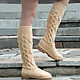 Order Demi-season boots ' Alena'. KnittedBoots. Livemaster. . High Boots Фото №3