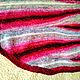 Плед  Зебра бордо" вязаный. Элементы интерьера. Ekaterina. Интернет-магазин Ярмарка Мастеров.  Фото №2