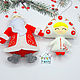 Order Santa Claus, snow maiden made of felt. Toys on the Christmas tree. chehovchanki. Livemaster. . Ded Moroz and Snegurochka Фото №3