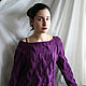 Sweater 'Dark Orchid'. Jumpers. IRINA GRUDKINA Handmade Knitwear. Online shopping on My Livemaster.  Фото №2