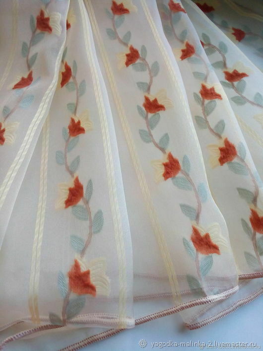 Тюль: Очень красивый тюль. в интернет-магазине на Ярмарке Мастеров ...