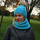 Комплект шапка и снуд. . Елена Шаповалова. Интернет-магазин Ярмарка Мастеров.  Фото №2