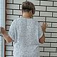 Туника Белая королева из хлопка с  пайетками и бахромой. Кофты. Вязаная одежда на заказ от Ольги. Ярмарка Мастеров.  Фото №6