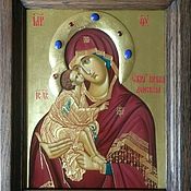 Картины и панно handmade. Livemaster - original item Donskaya Icon Of The Mother Of God. Handmade.