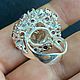 Кольцо с кварцем с золотым рутилом 12ct. Кольца. GoldenFlower. Ярмарка Мастеров.  Фото №6