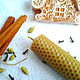 Candle of honeycomb Gingerbread. Candles. Pennyy blyus. Online shopping on My Livemaster.  Фото №2