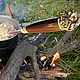 Spoon skimmer handle wenge tree, the head of the beast 'Lion'. Spoons. Revansh. My Livemaster. Фото №5