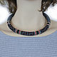Beaded tourniquet 'Noble gray' choker necklace. Necklace. Lariaty and necklace. Online shopping on My Livemaster.  Фото №2