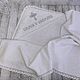 Order Baptismal towel with a corner 'Save and preserve'. Happy White. Livemaster. . Baptism towel Фото №3