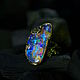 Ring 'Blue Lagoon' with opal. Rings. MJ. Online shopping on My Livemaster.  Фото №2