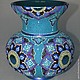 керамическая ваза с орнаментом в Арабском стиле, декоративная для  украшения интерьера.