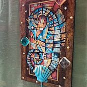 Для дома и интерьера handmade. Livemaster - original item Key holders wall: Seahorse. Handmade.