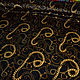 Ткань :0.95м,Бархат шелковый золотистые цепи на черном Версаче. Ткани. Ткани от  МОДНЫХ ВМЕСТЕ. Ярмарка Мастеров.  Фото №4