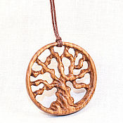 Украшения handmade. Livemaster - original item Pendant - amulet made of wood 