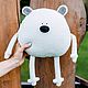 Мишка игрушка подарок. Мягкие игрушки. FoxAnna Игрушки-подушки от Анны. Интернет-магазин Ярмарка Мастеров.  Фото №2