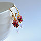 Order Earrings with garnet and tourmaline in gilding. Solanda. Livemaster. . Earrings Фото №3