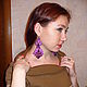 Earrings 'Versailles'. Earrings. Beaded jewelry by Mariya Klishina. My Livemaster. Фото №6