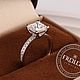 Помолвочное кольцо с бриллиантом принцесса 2 карата. Кольцо помолвочное. FROLOF JEWELRY. Ярмарка Мастеров.  Фото №4