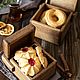 Juego de cajas de almacenamiento 'cubo' de roble claro, Sugar Bowls, Moscow,  Фото №1