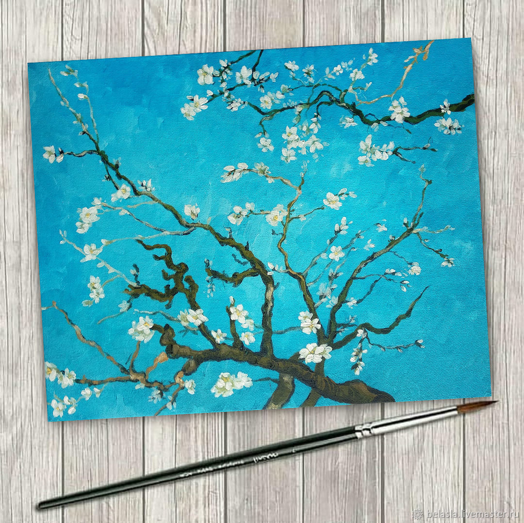  An almonds in bloom, it based on painting of Van Gog, Pictures, Moscow,  Фото №1