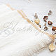 Трикотажный  итальянский белый шарф из ткани Chanel, Шарфы, Москва,  Фото №1