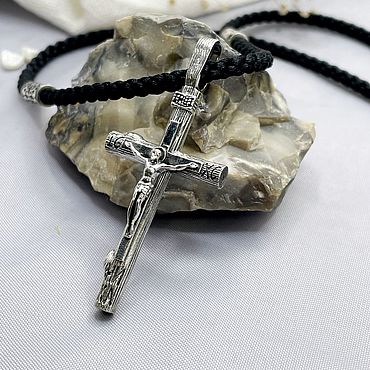 Украшения ручной работы. Ярмарка Мастеров - ручная работа Крестик серебряный православный. Handmade.