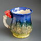 hedgehog and mushroom rain.A large mug. Mugs and cups. Mila. My Livemaster. Фото №6
