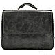 Leather briefcase'Aramis(black antique). Brief case. Russian leather Guild. My Livemaster. Фото №4