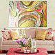 Interior painting abstract Coral sunset, Golden potal. Pictures. House of the Sun (irina-bast). My Livemaster. Фото №4