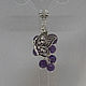 Pendant with amethyst and butterfly. Pendants. CvetlanaCm (avtorbiju). My Livemaster. Фото №4