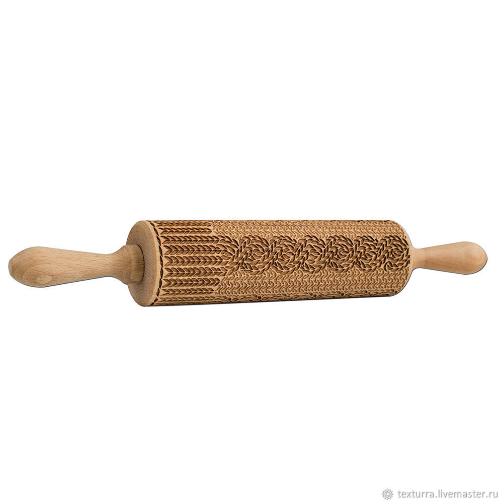 Скалка с узором \"Вязка с косичкой\" – купить на Ярмарке Мастеров ...