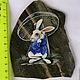 Rabbit Alice in Wonderland Panels made of natural stone Painting. Stones. Souvenirs from a stone (yashmamagnit). My Livemaster. Фото №6