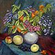 Oil painting. Autumn flowers. Still life with flowers, Pictures, Zhukovsky,  Фото №1