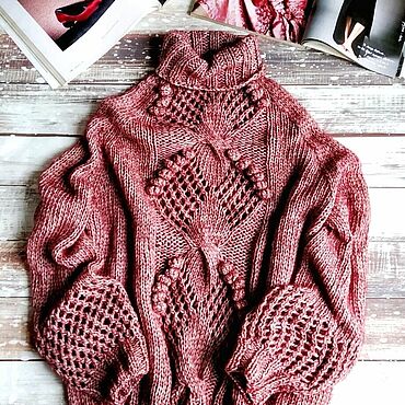 Свитеры ручной работы. Ярмарка Мастеров - ручная работа Свитер "АМОРЕ". Handmade.