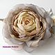FABRIC FLOWERS. Chiffon rose - brooch ' Mirage'. Brooches. fioridellavita. My Livemaster. Фото №4