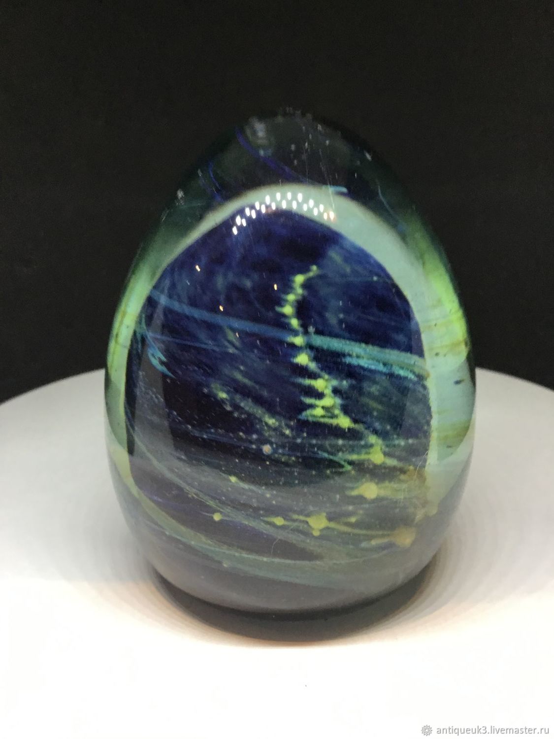 Винтаж: БОЛЬШОЙ СТЕКЛЯННЫЙ ШАР В ВИДЕ ЯЙЦА. ПРЕСС-ПАПЬЕ. БЕСПЛАТНАЯ ...