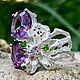 Silver ring with amethyst. Rings. sparkling-ru. My Livemaster. Фото №4