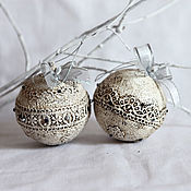 Сувениры и подарки handmade. Livemaster - original item Christmas balls VINTAGE MOOD. Handmade.