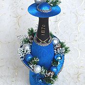 Подарочное оформление бутылки шампанского